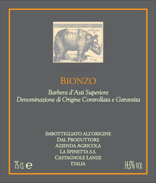Barbera d'Asti Superiore 'Bionzo', La Spinetta 2020