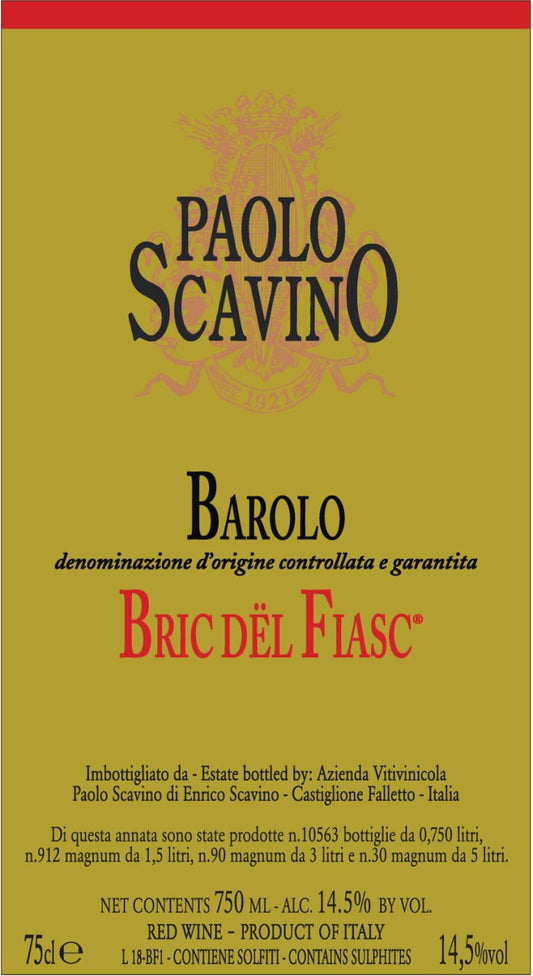 Barolo 'Bric del Fiasc', Paolo Scavino 2021