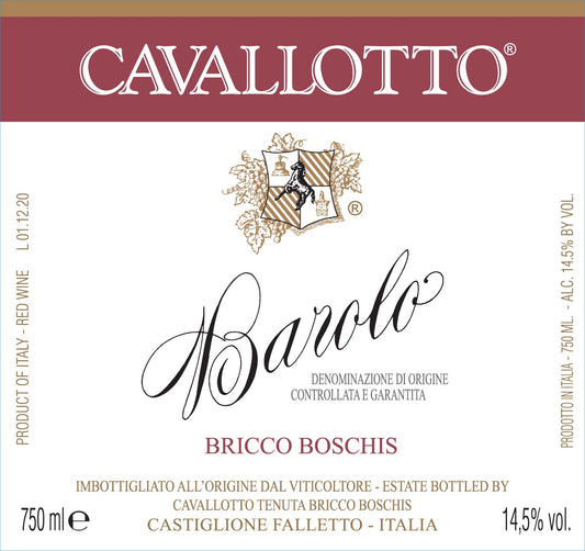 Barolo 'Bricco Boschis', Cavallotto [MWO] 2020