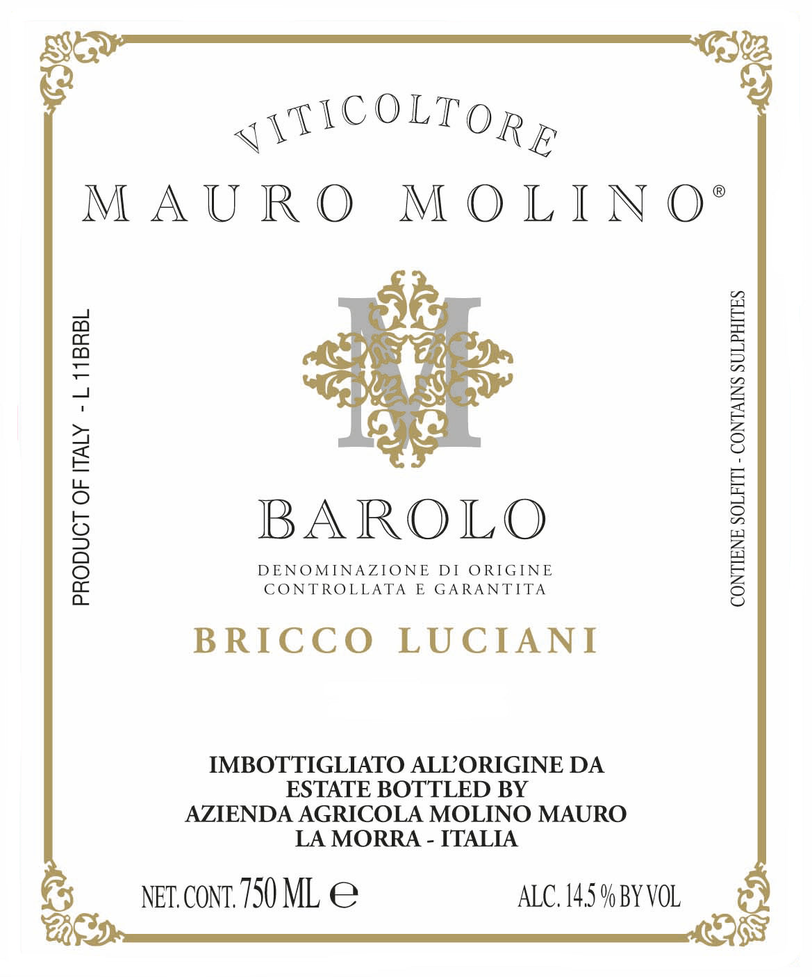 Barolo 'Bricco Luciani', Mauro Molino 2021