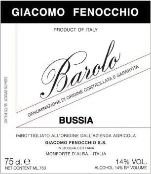 Barolo 'Bussia', Giacomo Fenocchio 2021