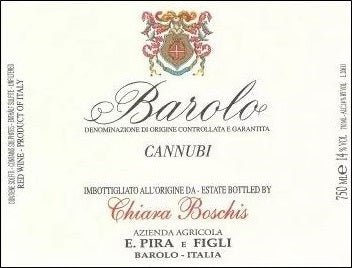 Barolo 'Cannubi', E. Pira Chiara Boschis [MWO] 2020
