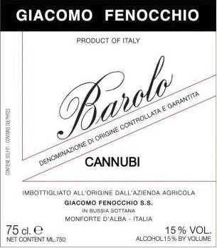 Barolo 'Cannubi', Giacomo Fenocchio 2020