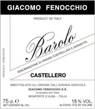 Barolo 'Castellero', Giacomo Fenocchio 2021