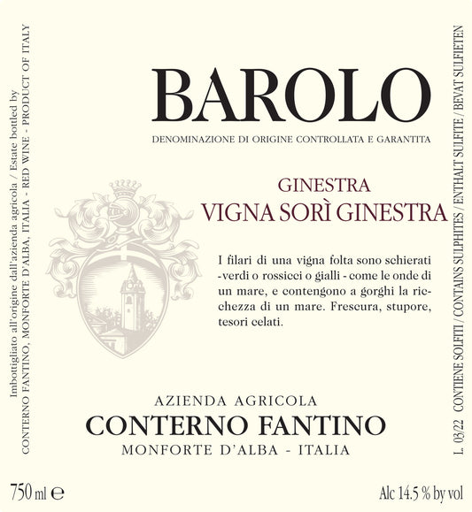 Barolo Ginestra 'Vigna Sori Ginestra', Conterno Fantino 2020