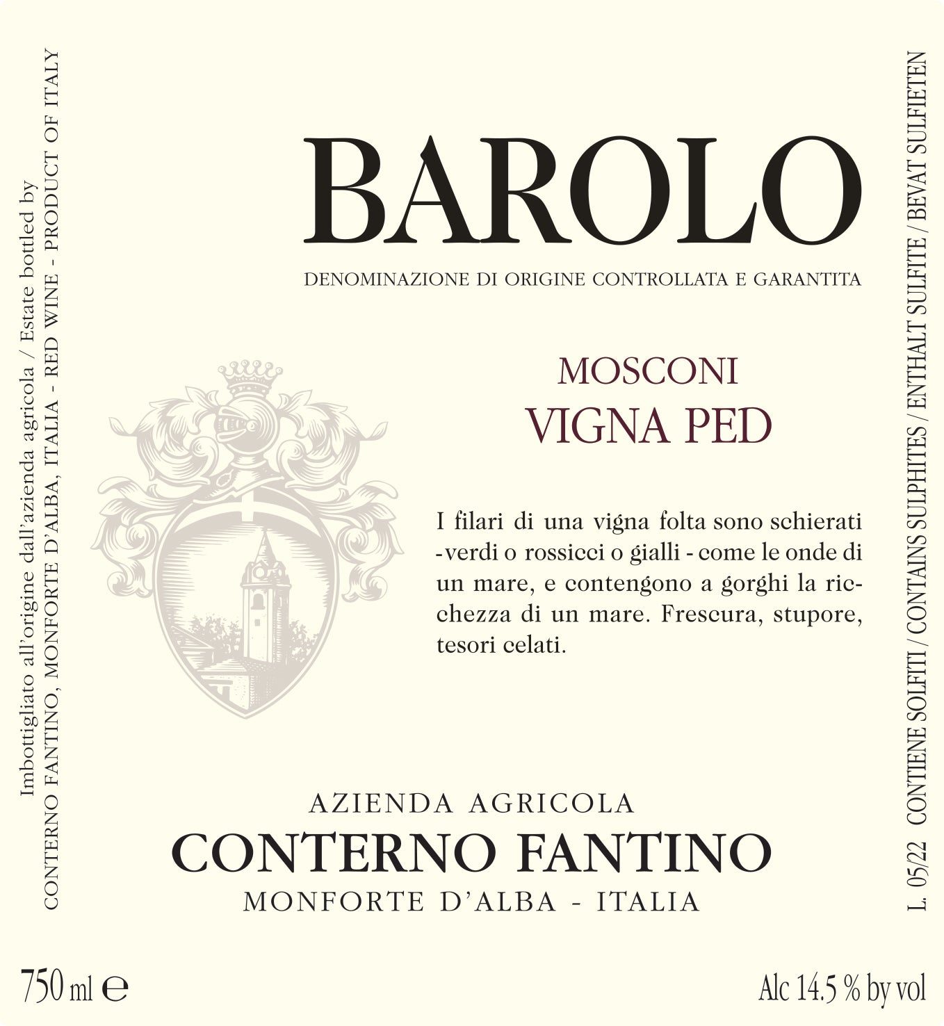 Barolo Mosconi 'Vigna Ped', Conterno Fantino 2020