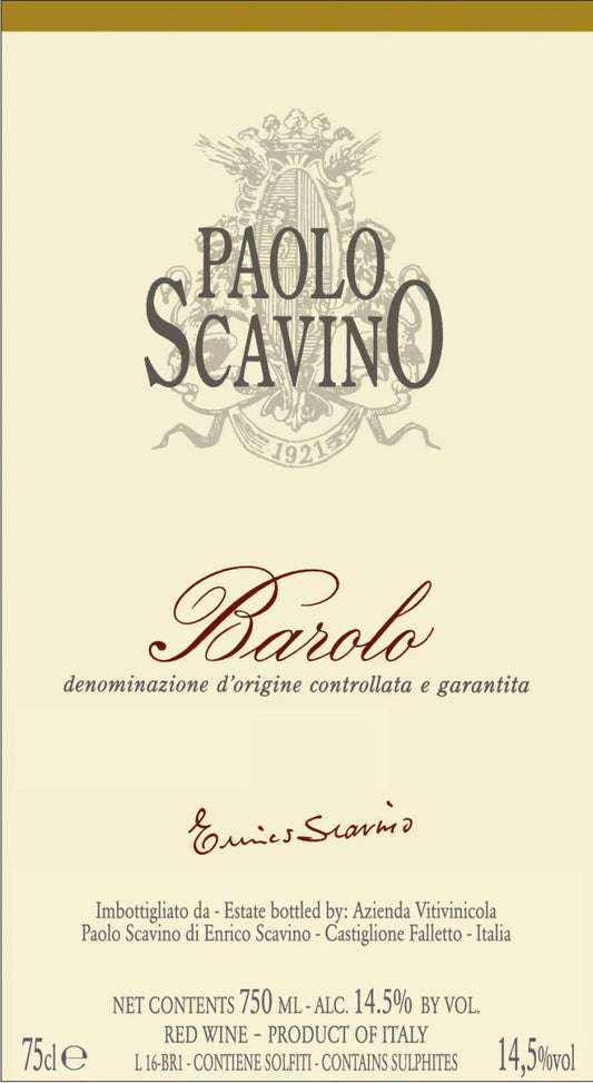 Barolo, Paolo Scavino 2020