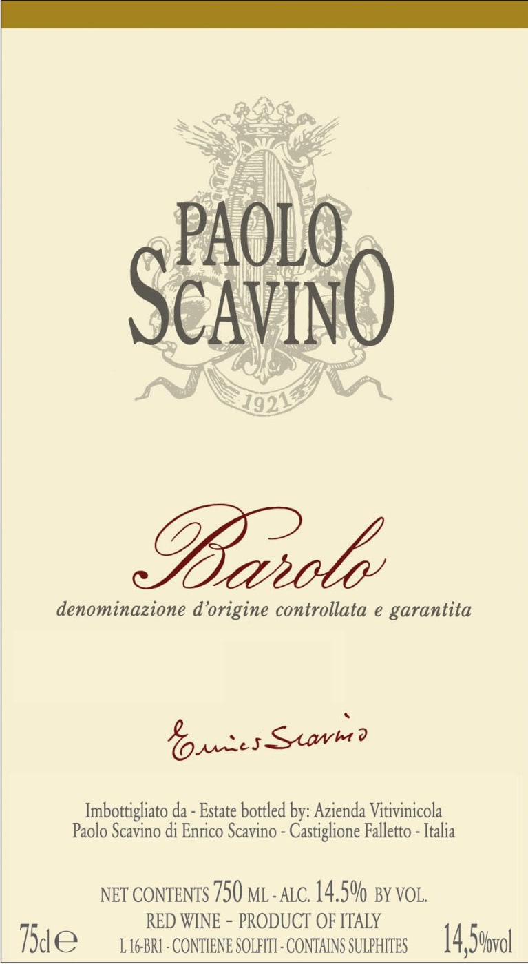 Barolo, Paolo Scavino [1500] 2020
