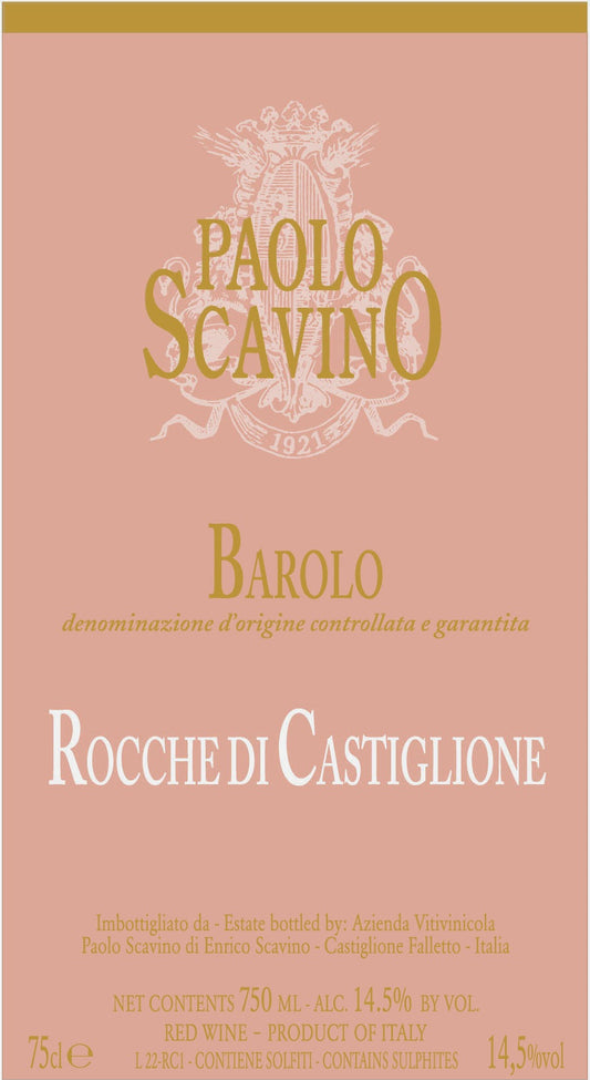 Barolo 'Rocche Di Castiglione', Paolo Scavino 2020