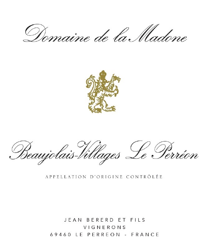 Beaujolais-Villages "Perreon", Domaine Madone