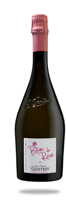 Blanc de Rose' Rose de Saignee 1er Cru Extra Brut, Champagne Geoffroy