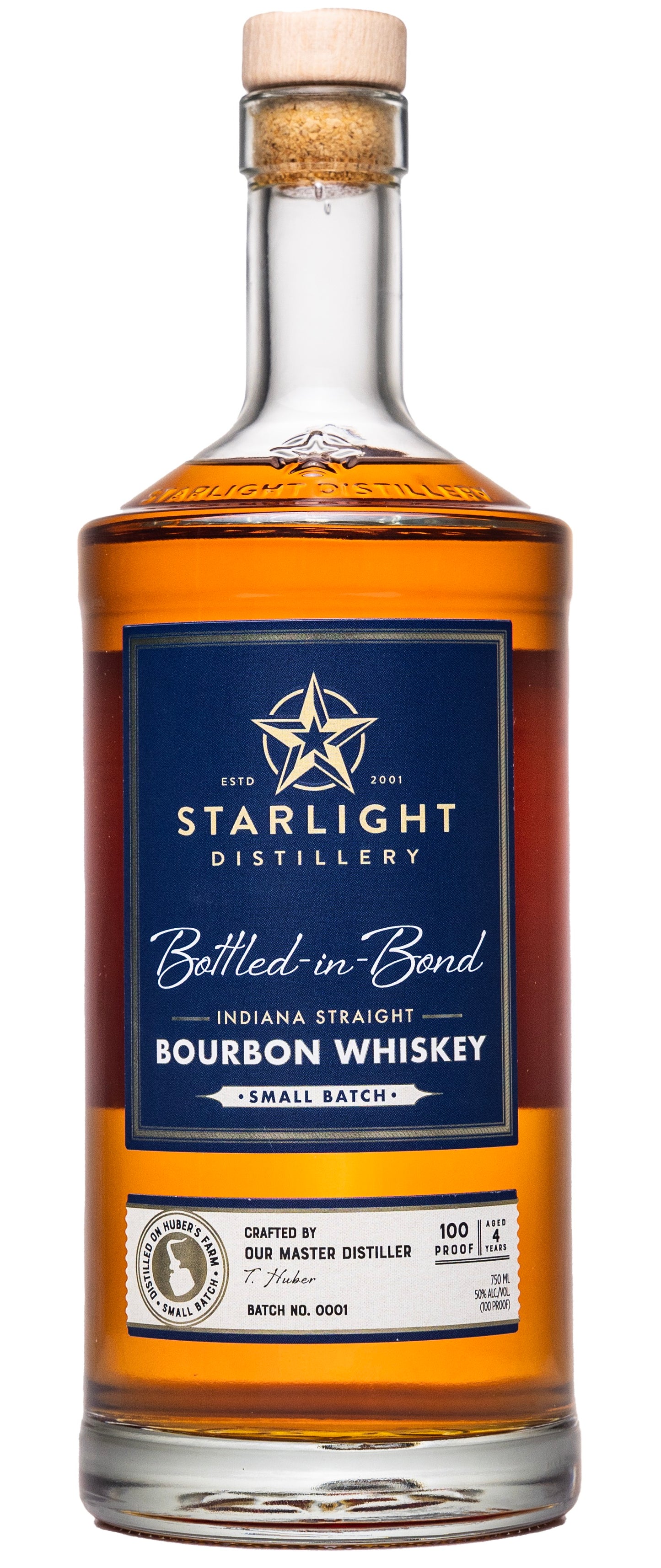 Bourbon Whiskey, Bottled In Bond, Starlight Distillery [Strapped]