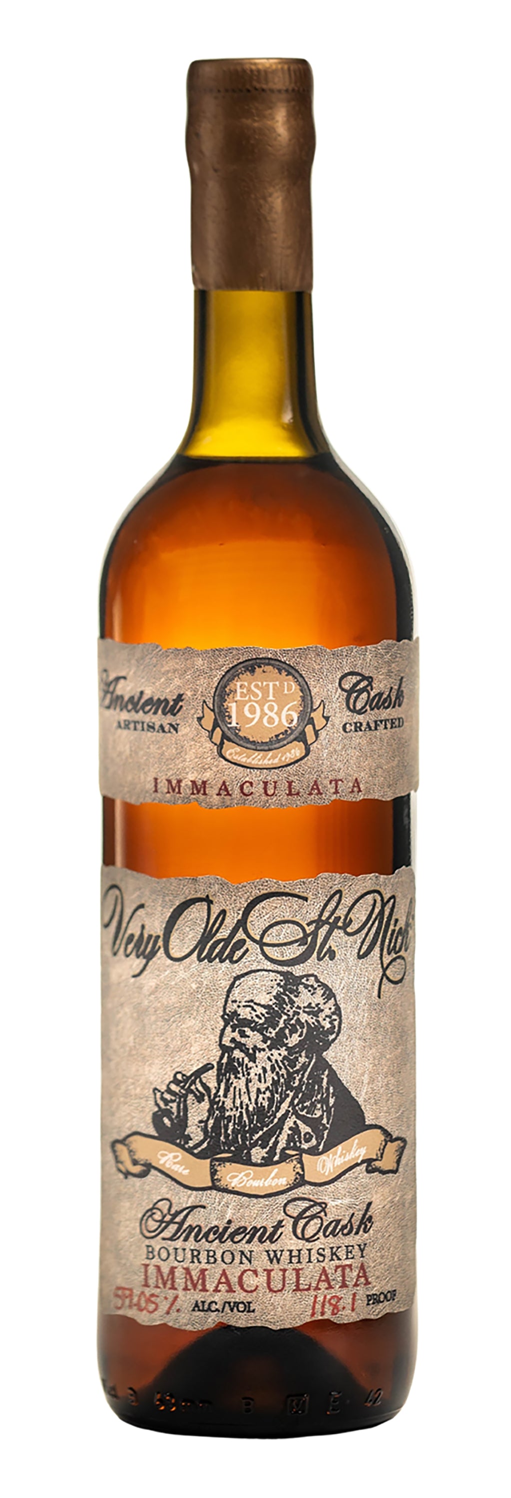 Bourbon Whiskey, Very Olde St. Nick, 'Immaculata', Preservation Distillery
