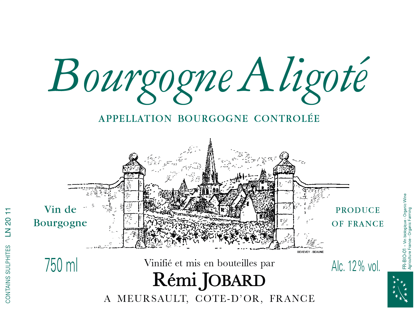 Bourgogne Aligote, Domaine Remi Jobard 2023