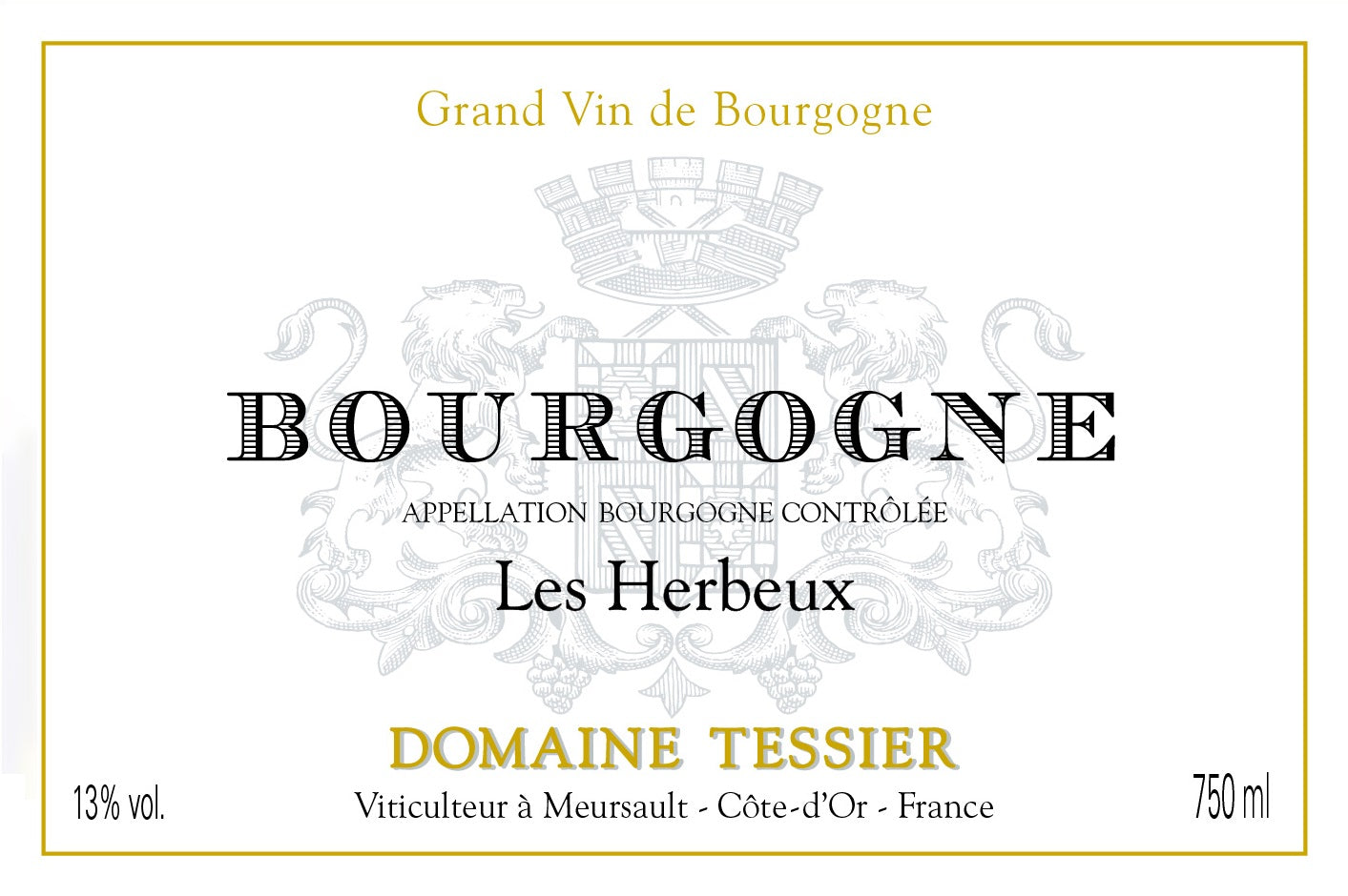 Bourgogne Blanc "Herbeux", Domaine Tessier 2022