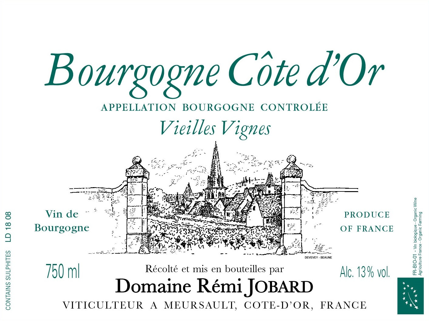 Bourgogne Cote d'Or Blanc "Vieilles Vignes", Domaine Remi Jobard 2022