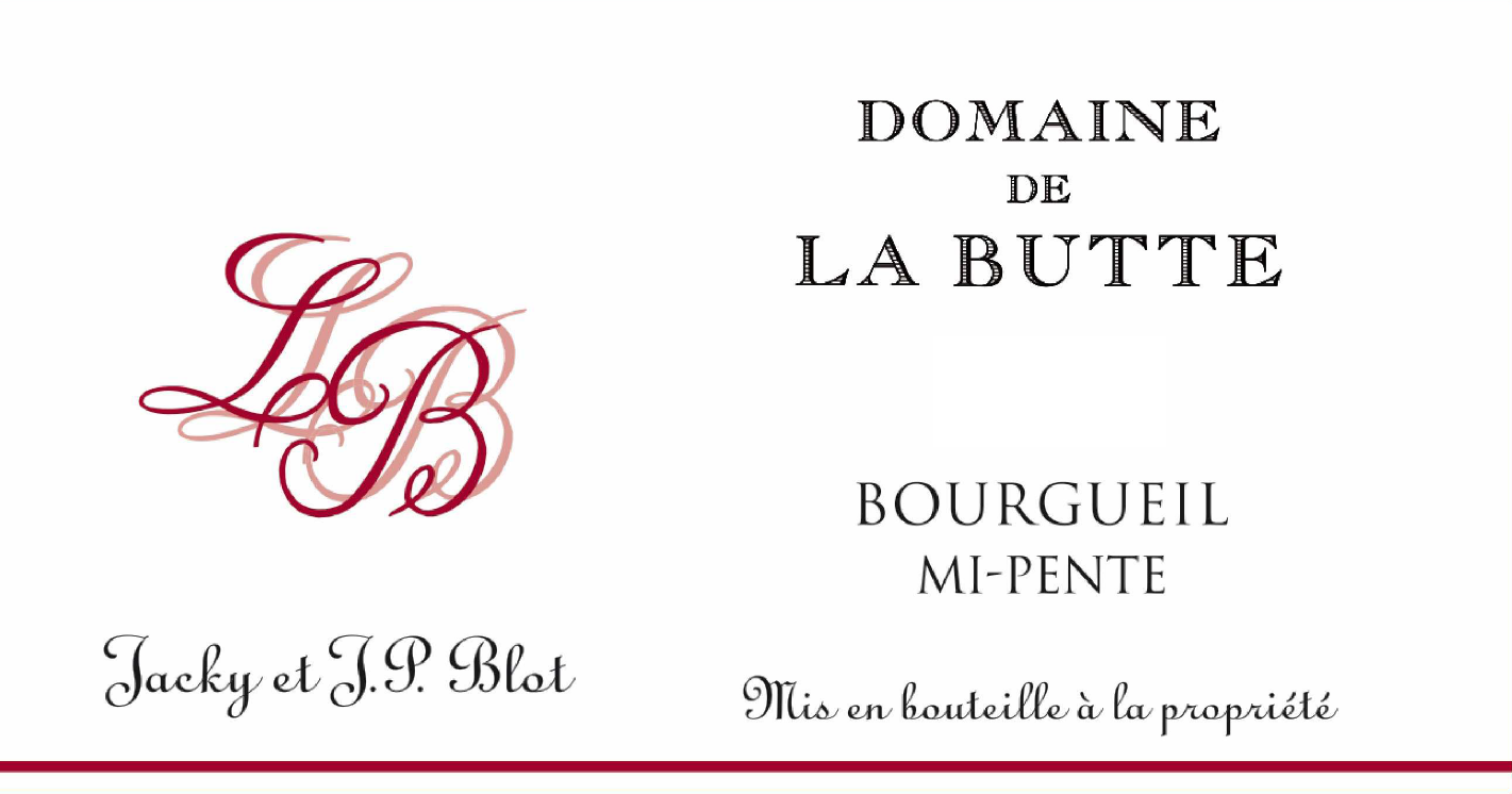 Bourgueil "Mi-Pente", Domaine de la Butte [Jacky & JP Blot] 2022