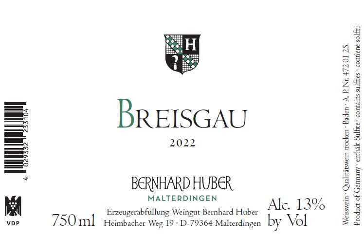 Breisgau [White Blend], Bernhard Huber 2022