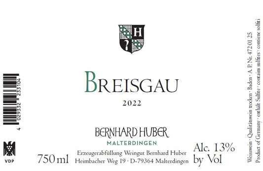 Breisgau [White Blend], Bernhard Huber 2022