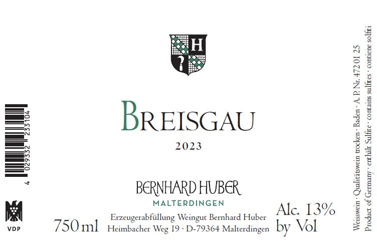 Breisgau [White Blend], Bernhard Huber 2023
