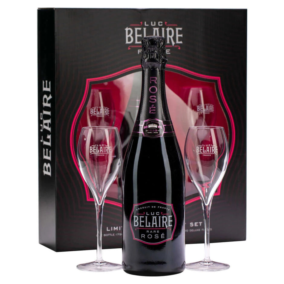 Belaire Luc Rare Rose 3 Glass Sets + 3 Naked