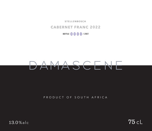 Cabernet Franc 'Stellenbosch', Damascene 2023