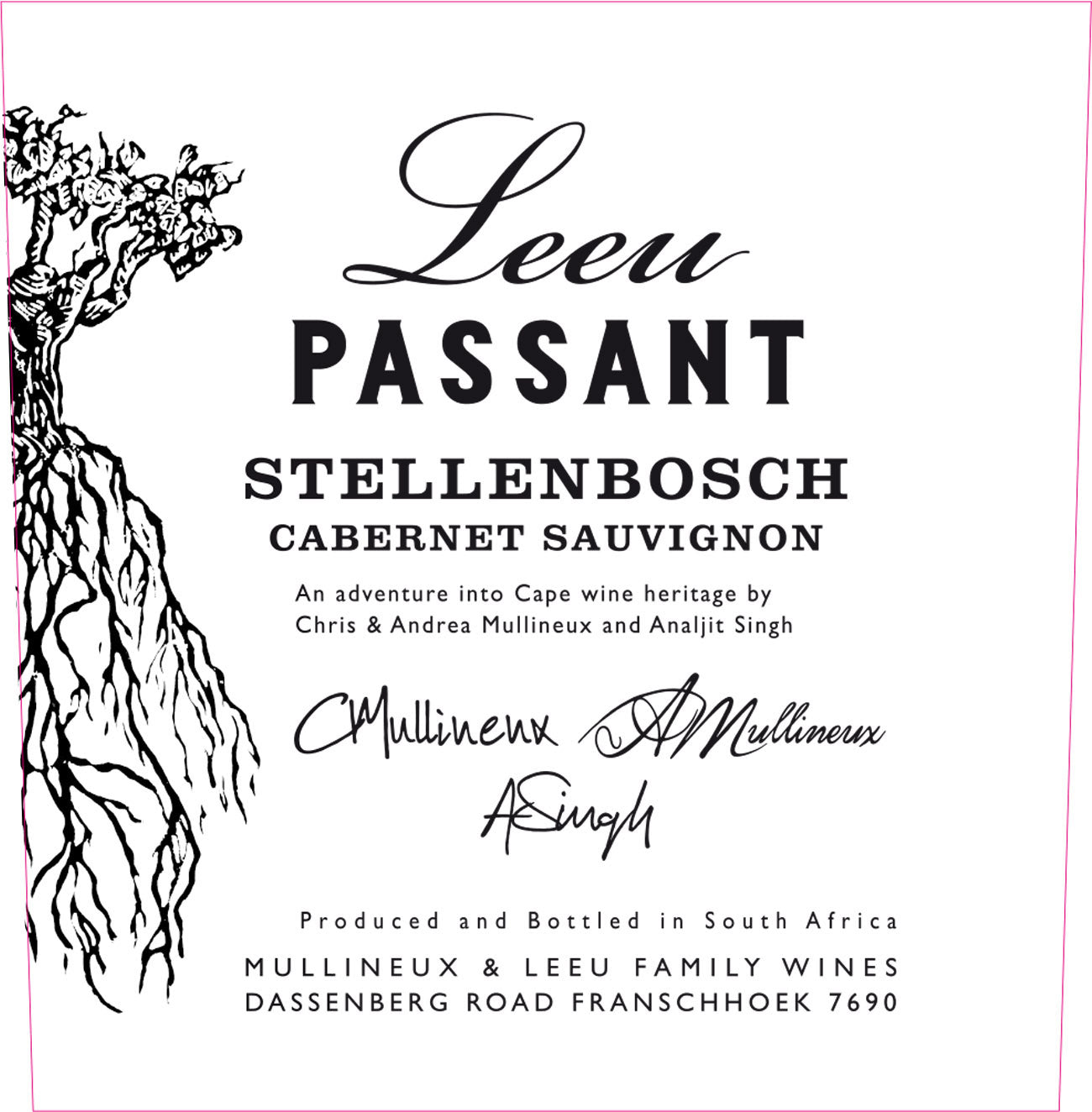 Cabernet Sauvignon 'Stellenbosch', Leeu Passant 2023
