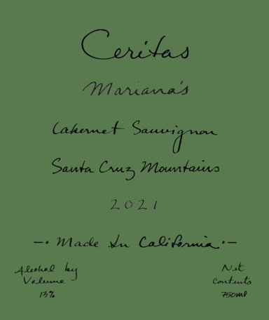 Cabernet Sauvignon 'Mariana'S', Ceritas 2022