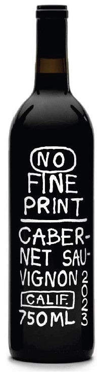Cabernet Sauvignon, No Fine Print