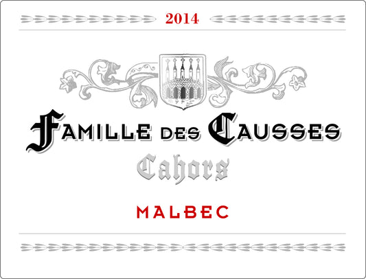 Cahors Malbec, Famille Des Causses