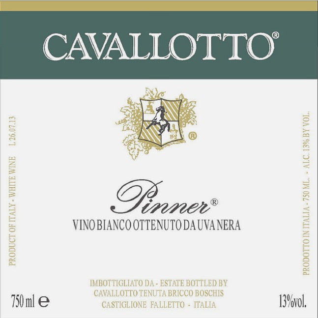 Pinot Nero in Bianco 'Pinner', Cavallotto 2024