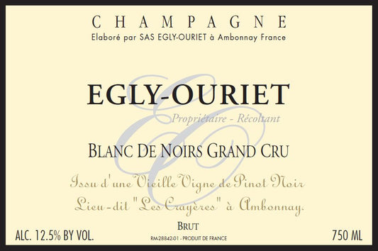 "Les Crayeres Vv" Blanc De Noirs Grand Cru Extra Brut, Champagne Egly-Ouriet