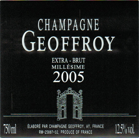 "Terre Millesime" 1er Cru Extra Brut, Champagne Geoffroy [Gift Box] 2015