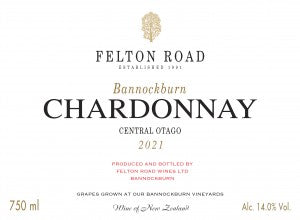 Chardonnay 'Bannockburn', Felton Road 2022