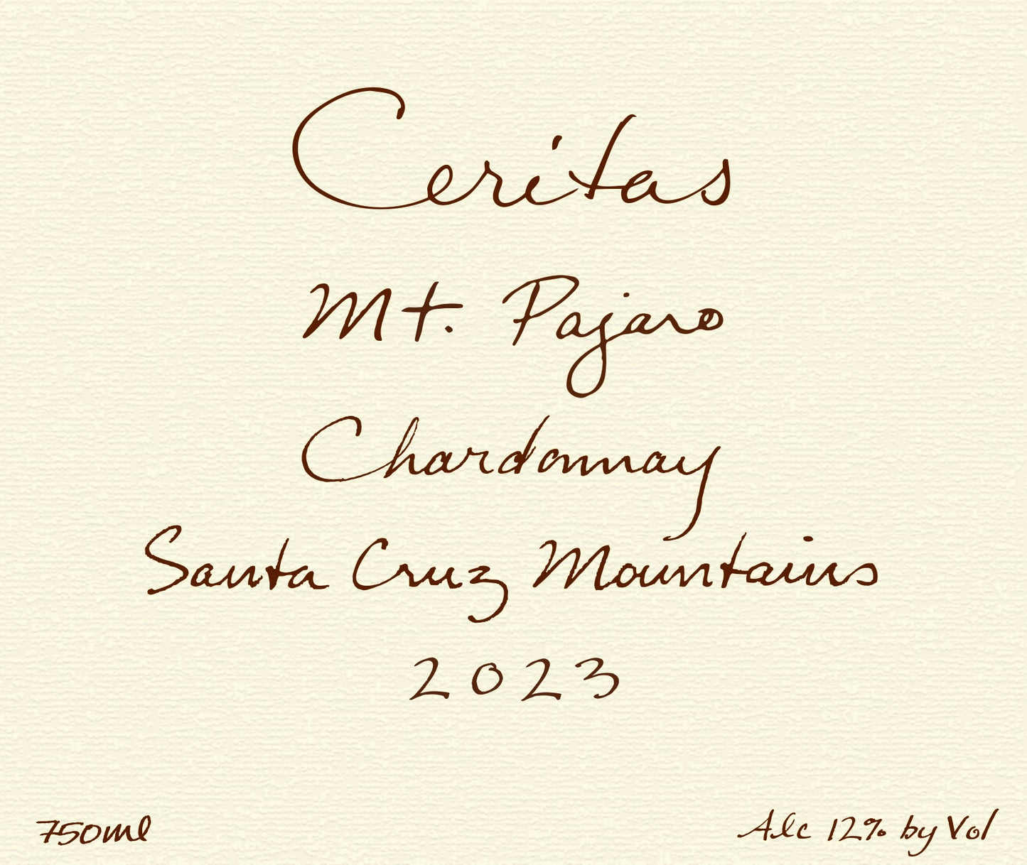 Chardonnay 'Mt. Pajaro', Ceritas 2023