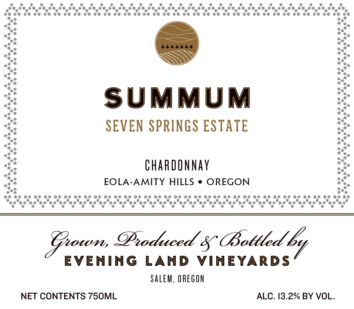 Chardonnay 'Summum', Evening Land 2022