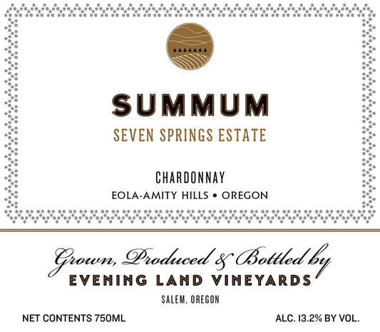 Chardonnay 'Summum', Evening Land 2022
