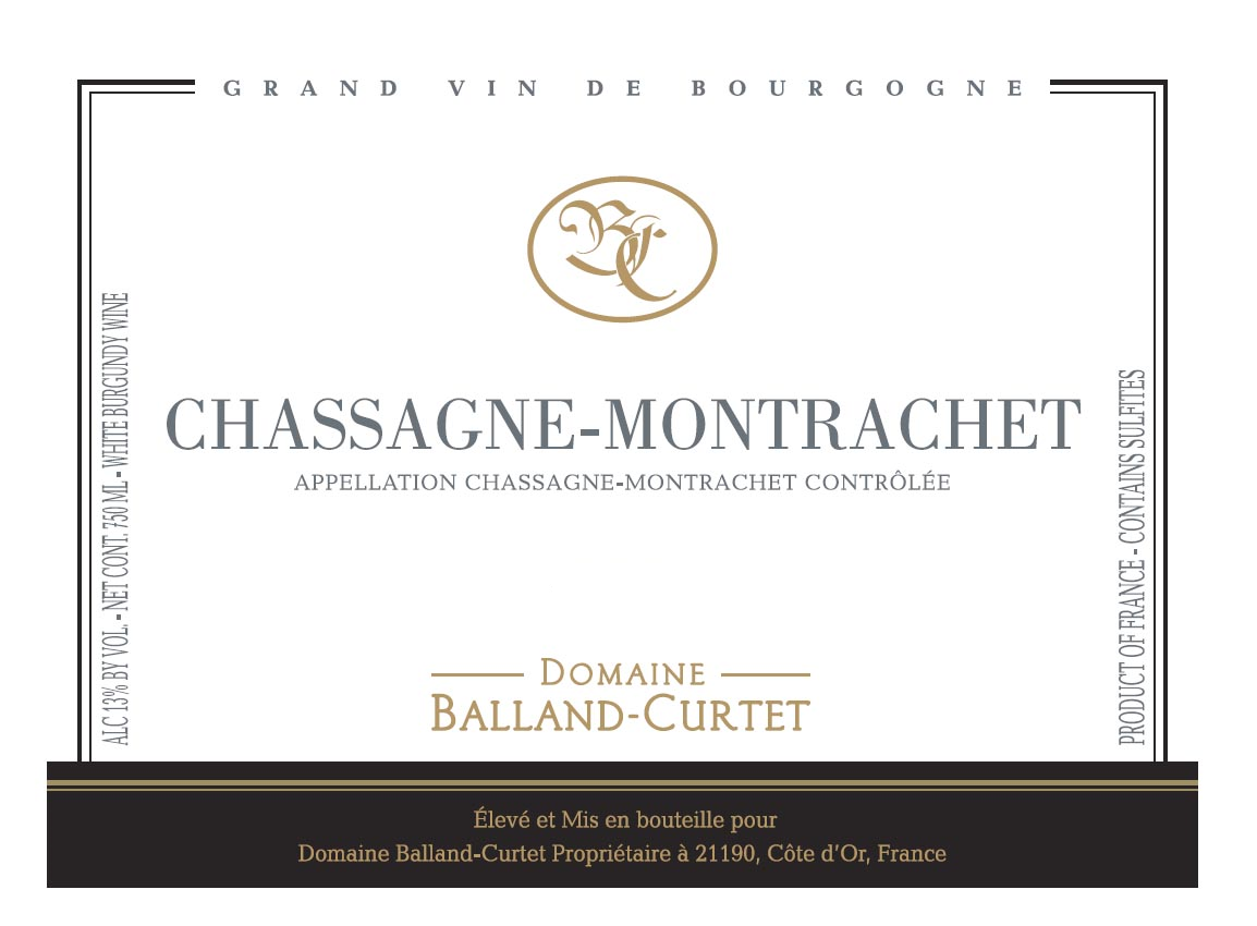 Chassagne-Montrachet, Vignoble Balland-Curtet 2023