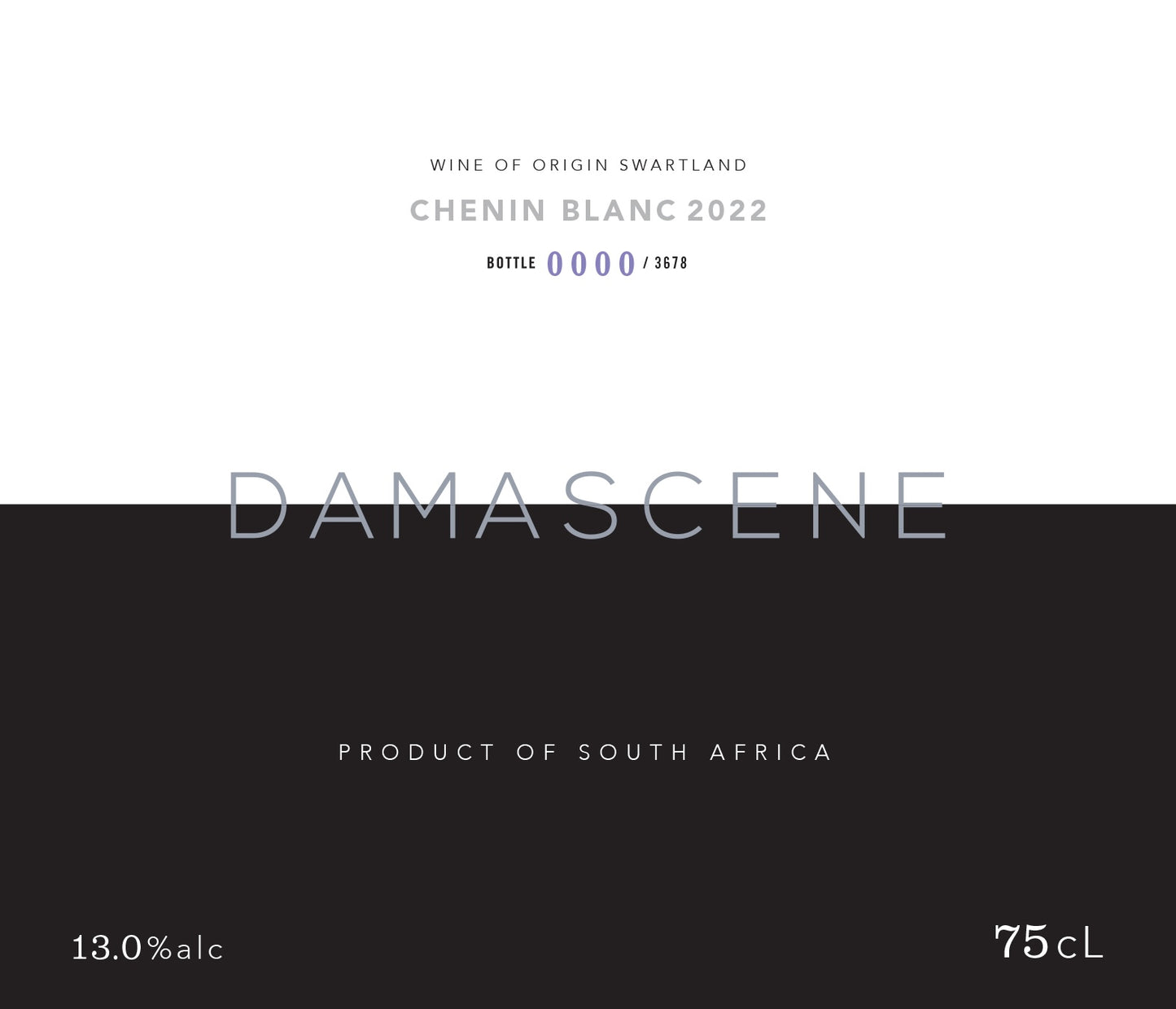 Chenin Blanc 'Swartland', Damascene 2022