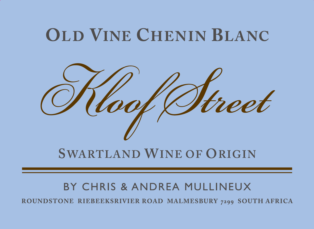 Chenin Blanc 'Swartland', Kloof Street