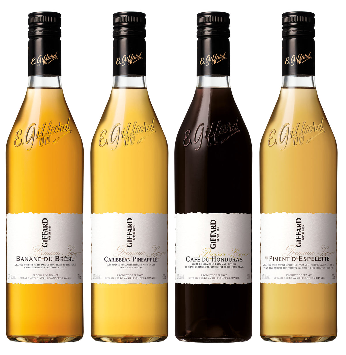Combo Pack (3btls Each Banane, Pineapple, Coffee, Piment), Giffard