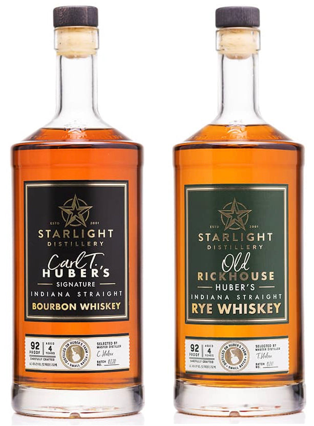 Combo Pack [6btls each Carl T Bourbon and Rickhouse Rye], Starlight Distillery