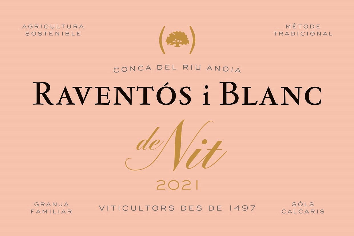 Conca del Riu Anoia Brut Rose 'de Nit', Raventos i Blanc 2022