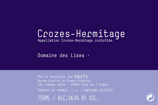 Crozes-Hermitage "Domaine des Lises", Equis [M. Graillot] 2022
