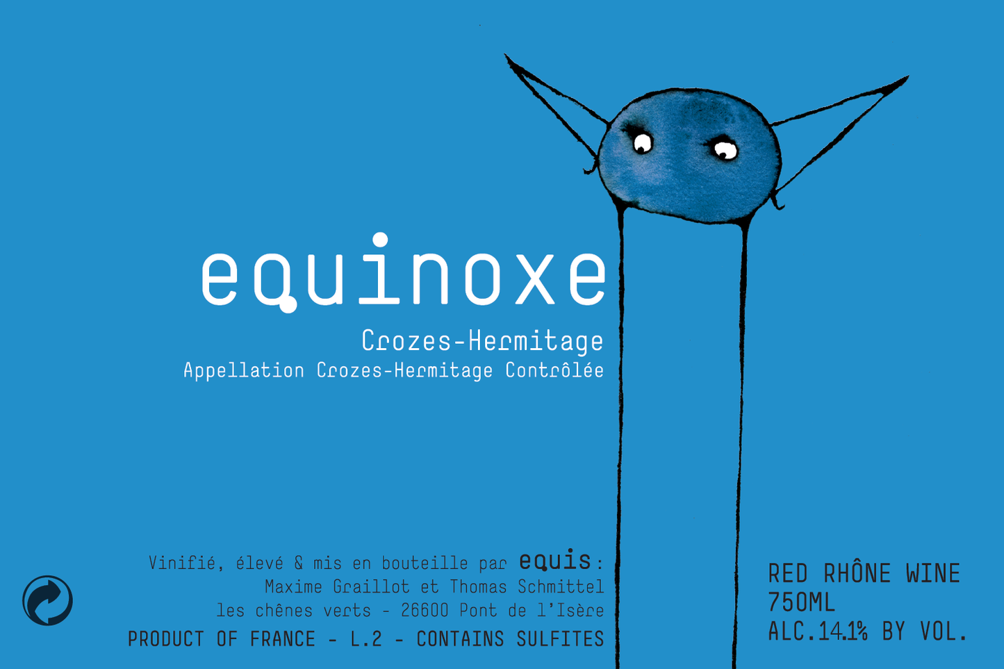 Crozes-Hermitage "Equinoxe", Equis [M. Graillot] 2023