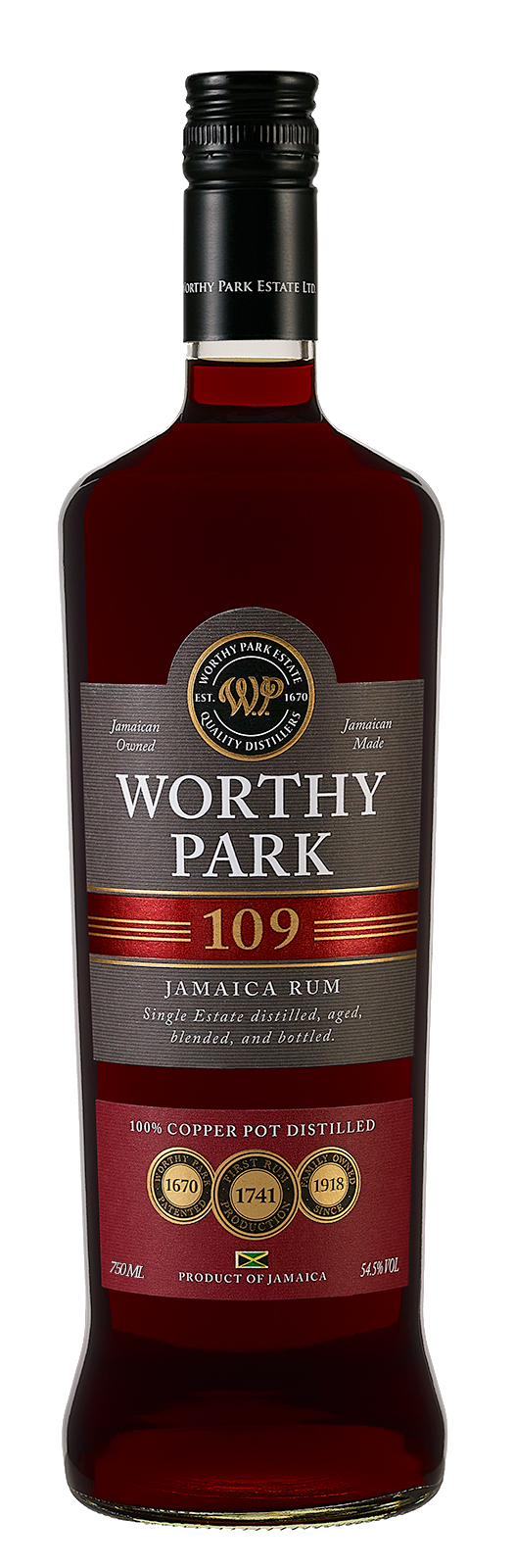 Dark Rum, '109 Proof', Worthy Park [Strapped]