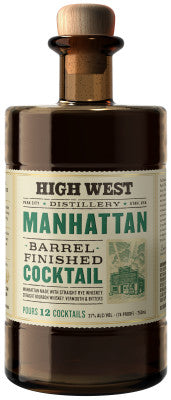 High West Barrel Finished Manhattan Cocktail
