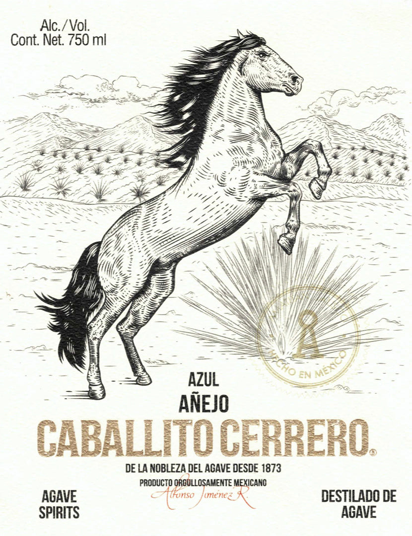 Destilado De Agave, Anejo 'Azul', Caballito Cerrero