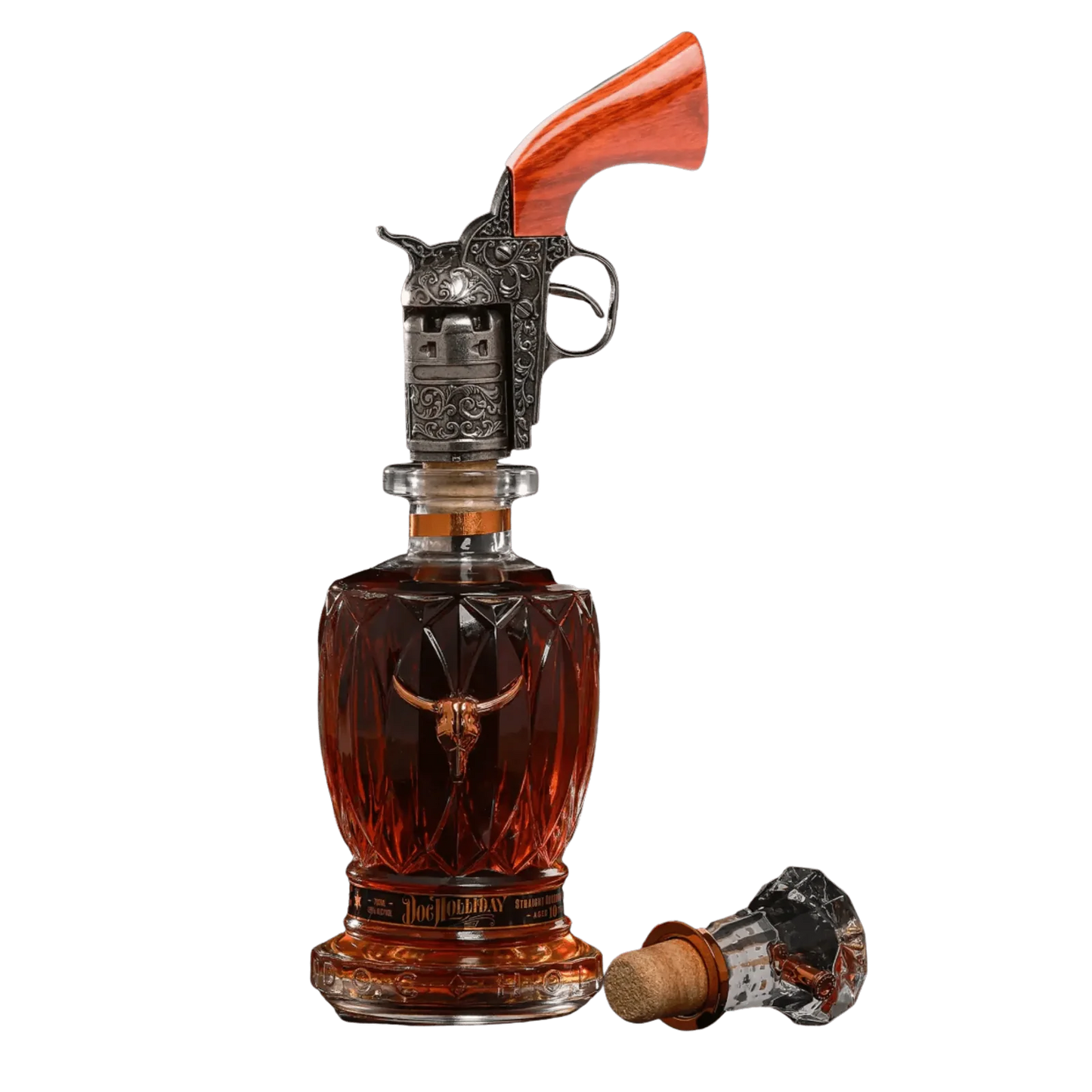 Doc Holliday Gift Set With Revolver Bourbon Whiskey