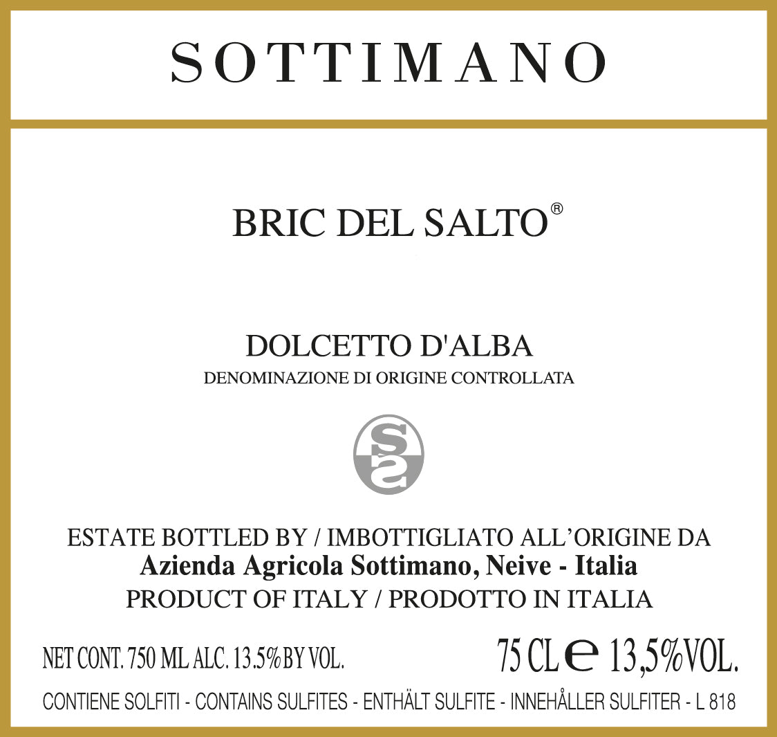 Dolcetto d'Alba 'Bric del Salto',  Sottimano